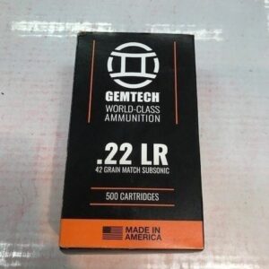 Gemtech 22LR 42 Grain Match subsonic. cdvs.15.applicationx.net