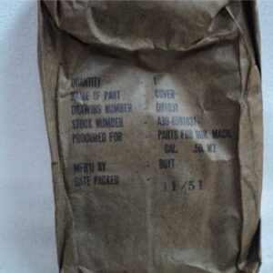 50 cal barrel covers in original bag marked, part for gun cal. 50 M-2 11/51. 50 Caliber cdvs.15.applicationx.net