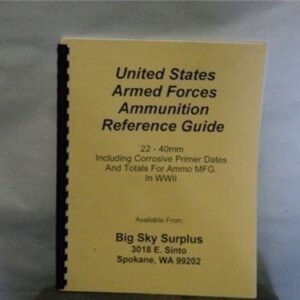 Small caliber ammunition identification guide 22 to 40mm. Includes corrosive ammo cutoff dates and totals for ammunition manufactured in WW-1 and 2 Ammo Guide cdvs.15.applicationx.net