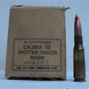 50 cal spotter tracer ammo, M-48-A1, 10 round box. 50 Caliber Spotter cdvs.15.applicationx.net