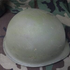 WW-2 AND VIETNAM ERA HELMETS, AS-IS, REPAINTED WITH AFTERMARKET LINER. Misc. cdvs.15.applicationx.net