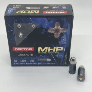 Norma Home Defense MHP Ammunition 380 ACP 85 Grain Solid Hollow Point Lead Free Box of 20 .380 cdvs.15.applicationx.net