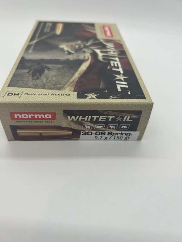 Norma Whitetail 30-06 Springfield Ammo 150 Grain Jacketed Soft Point Box of 20 - Image 2