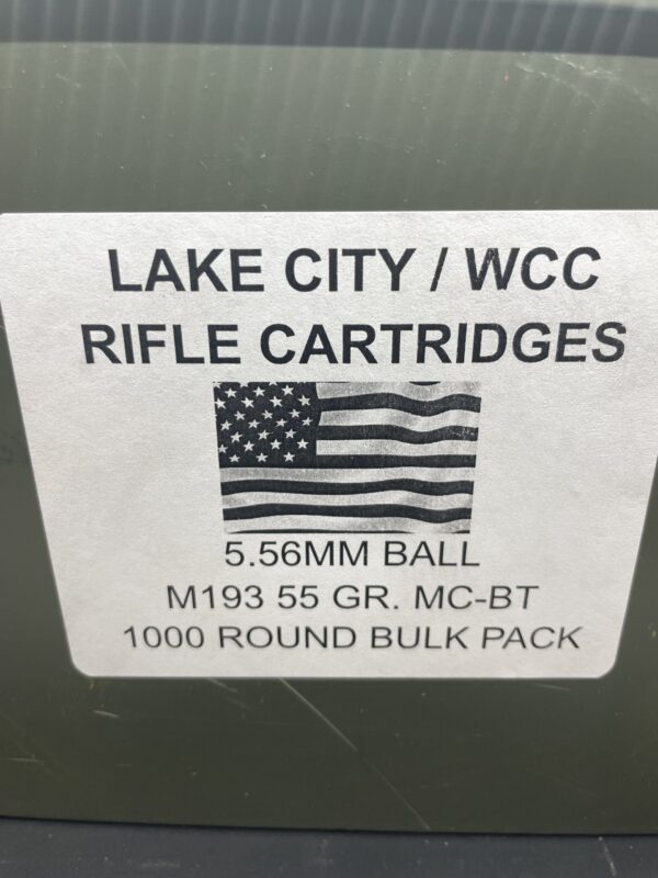 5.56x45-55 grain M193 Lake city ammo. - Image 7