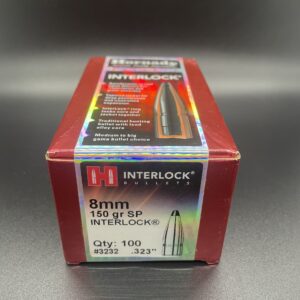 Hornady InterLock Bullets 8mm (323 Diameter) 150 Grain Spire Point Box of 100 Limited Supply cdvs.15.applicationx.net