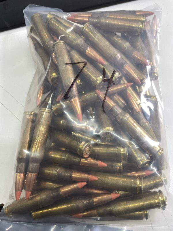 7.62x51 Lake city tracer ammo. 74 rounds