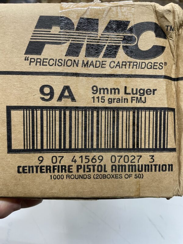 PMC Bronze 9mm 115 Grain. 50 rd Box. - Image 3