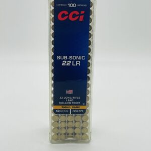 CCI .22 LR 40-Grain Subsonic Lead Hollow-Point Rimfire Ammunition – 100 Rounds .22 LR / .22 Magnum / .17 HMR cdvs.15.applicationx.net