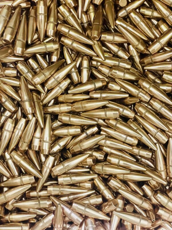 .308 DIAMETER 155 GRAIN B.T. HOLLOW POINT BULLETS. 500 pack.