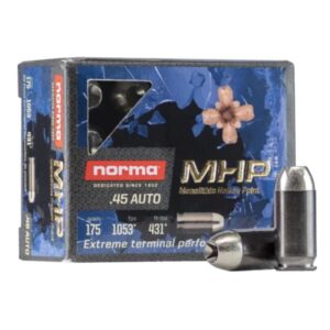 Norma Home Defense MHP Ammunition 45 ACP 175 Grain Solid Hollow Point Lead Free Box of 20 45 ACP cdvs.15.applicationx.net